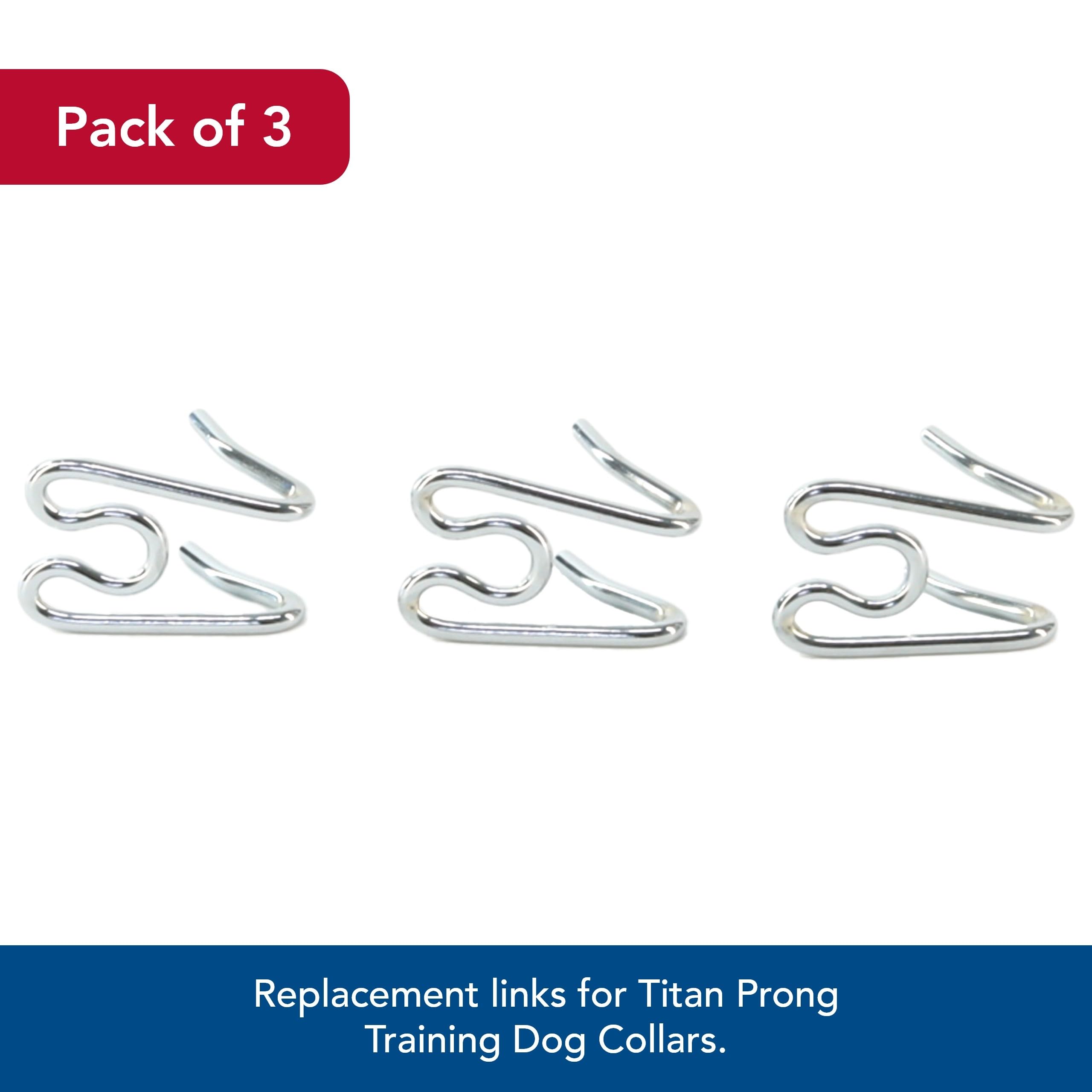 Coastal Pet Titan Extra Links for Dog Prong Training Collars - Training Metal Dog Collar Links - Durable Rust-Resistant and Qual