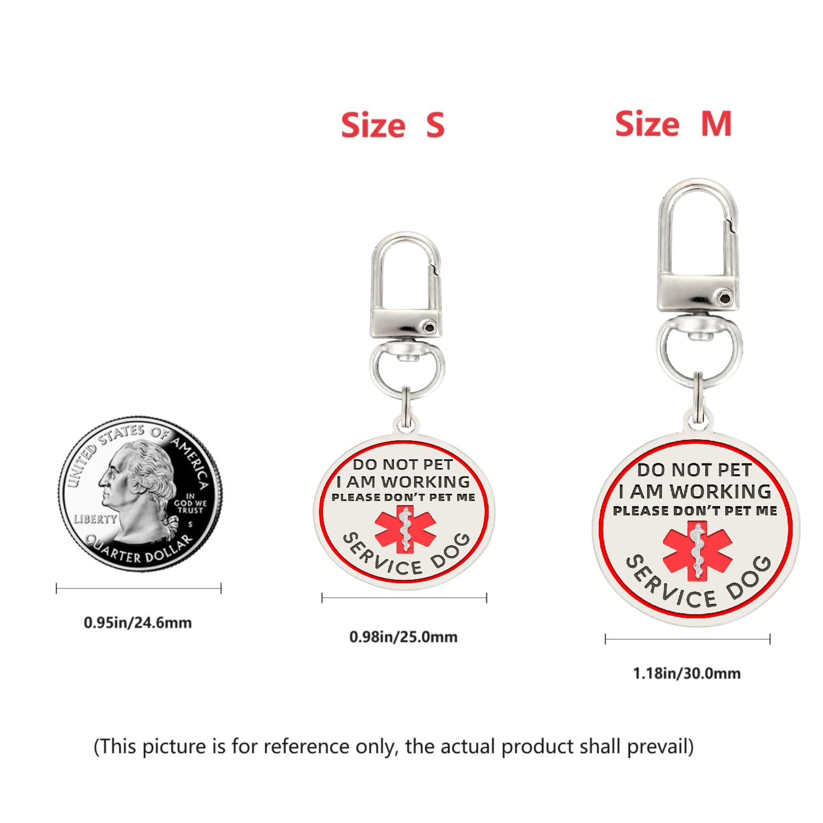 Do Not Pet Patch 2 Pcs Service Id Dog Tag Easily Attach To Collar, Harness (Black Patch-Medium 1.50 X 5.12)