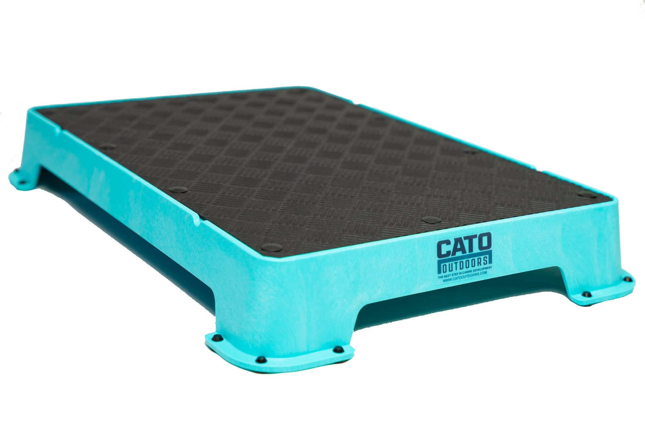 Cato Board - Dog Training Platform (Teal, Rubber Surface)