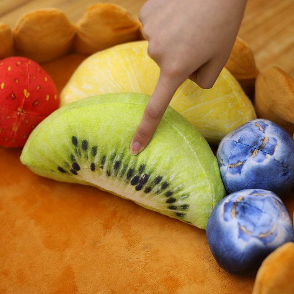 S-Lifeeling Fashion Pet Cushion Bed Detachable Updated Version Winter Plush Nest Kennel Lovely Tart Warm Comfortable Extended Dog Mat Pad Cat Mat (Tart-Large)