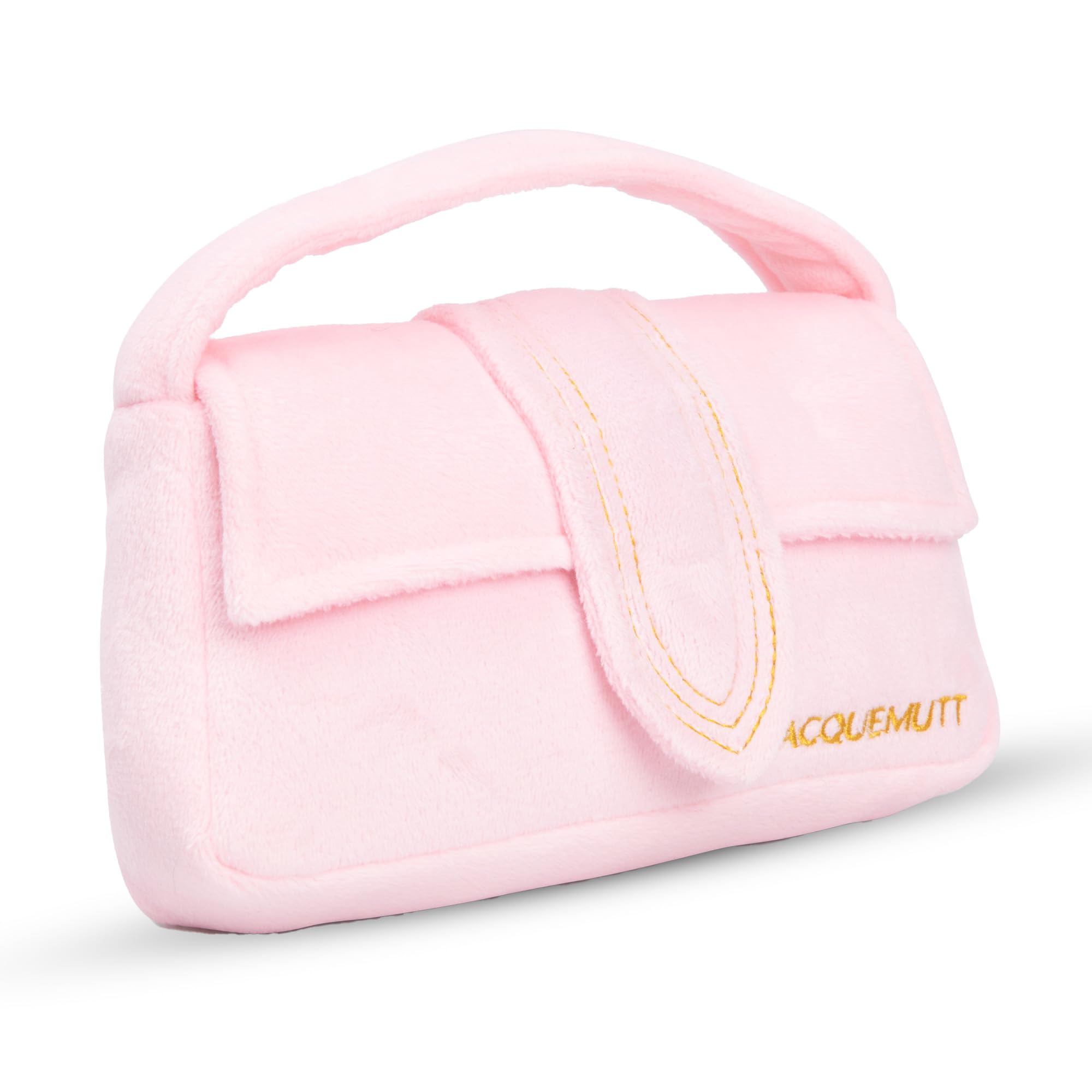 Muttzie Jacquemutt Handbag - Adorable Plush Parody Dog Toy with Dual Squeaker for Engaging and Safe Playtime for Dogs