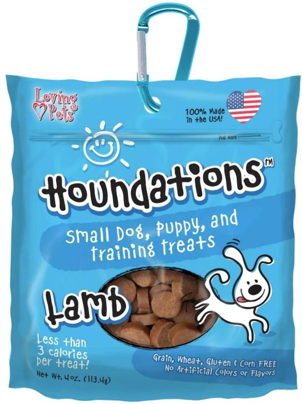 Loving Pets Houndations Lamb Training Treats Dog Treat, 4 Oz/One Size