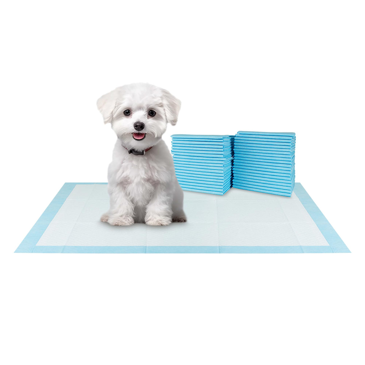 Bv Small Puppy Pads Leak-Proof 17'X24' [100Ct] | Pee Pads For Dogs Ultra Absorbent 6-Layer - Dog Pee Pads, Dog Pads, Potty Pads For Dogs, Training Pads For Dogs, Dog Pad For Cat, Rabbit, Guinea Pig