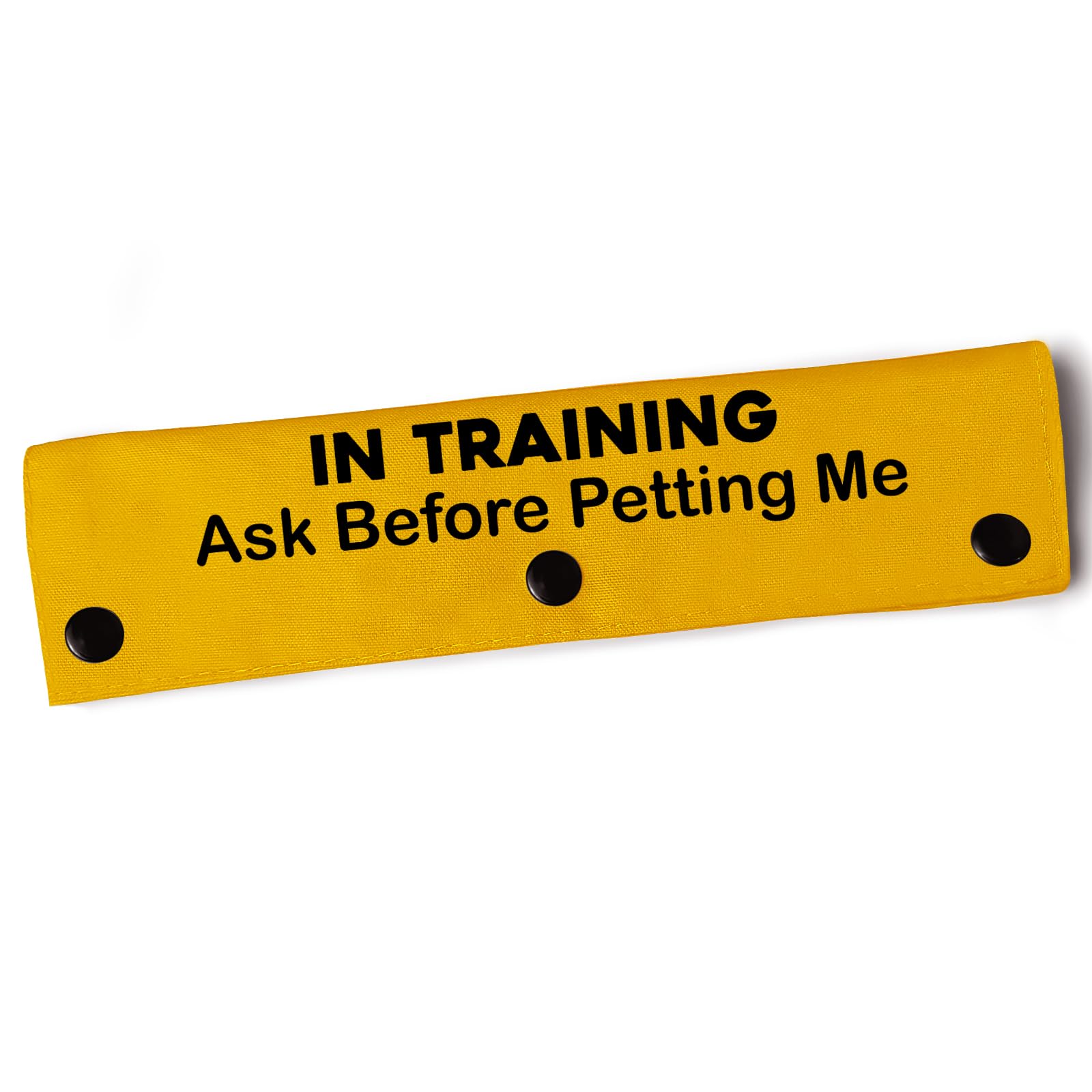 Yrovwenq In Training Ask Before Petting Dog Leash Sleeve With Yellow Training Alert - Gift For Dogs (Ask Before Petting Me Sleev