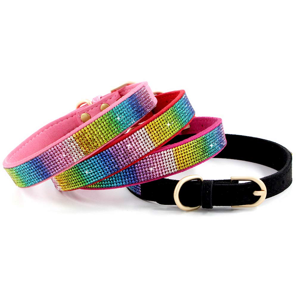 Xsmall Dog Collar Girl Rhinestone Dog Collars Bling Diamond Cute Sparkly Jewelry Cat Collar For Xs Small Medium Large Girl Femal