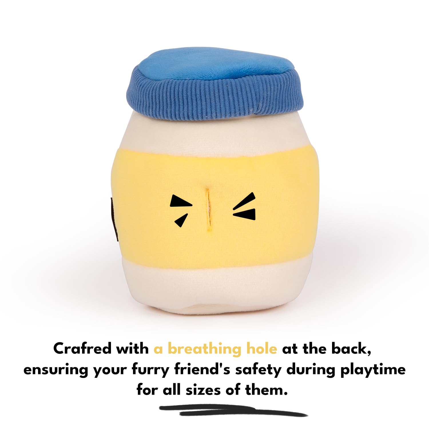 Chewffon Dog Enrichment Toys, Interactive Mayonnaise Jar Puzzle, Snuffle Toy For Mental Stimulation, Hide And Seek Crinkle Toy F