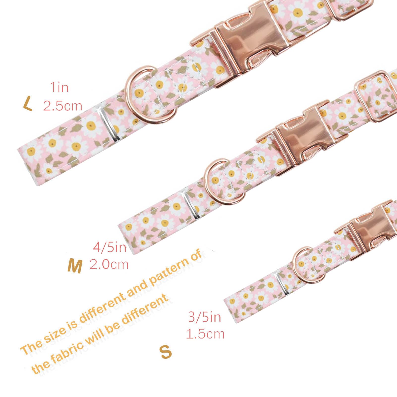 Metal Buckle Dog Collar, Durable Adjustable Dog Collar Soft For Small Medium Large Dogs (001-Pink, M(13-18In)