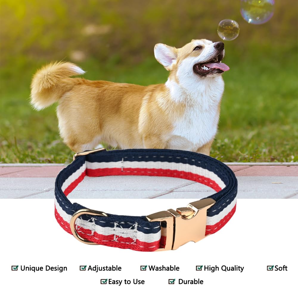 Nisiye Luxury Dog Collar, Cute Dog Collars, Durable Pet Collars With Metal Buckle Safety For Large Dogs