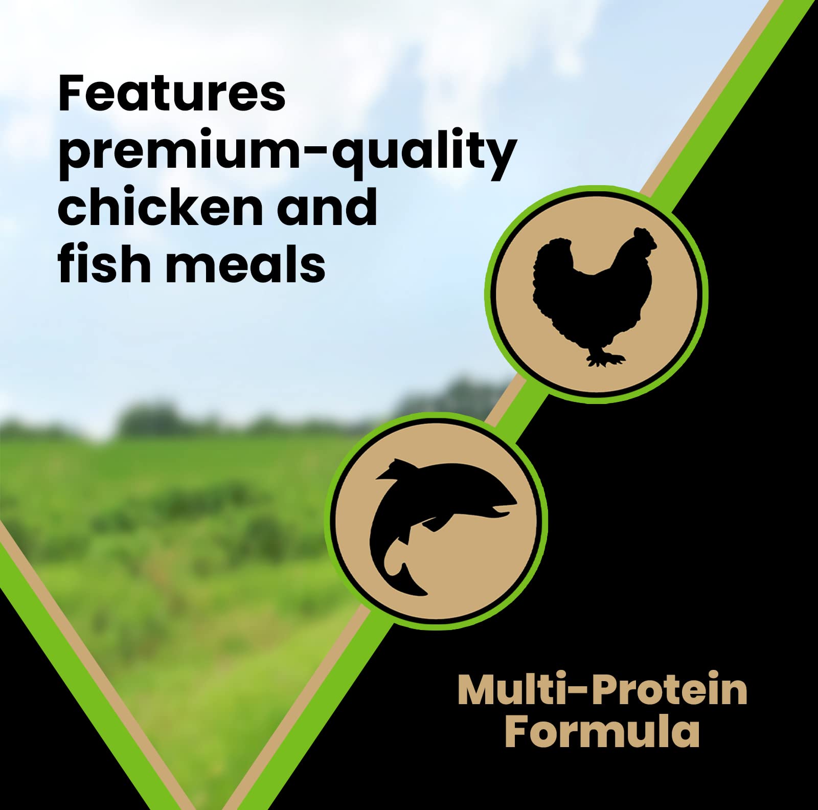 VICTOR Super Premium Dog Food - Elite Canine Dry Dog Food with Chicken & Fish Meal - 25% Protein, 14% Fat, Gluten Free - for Lar
