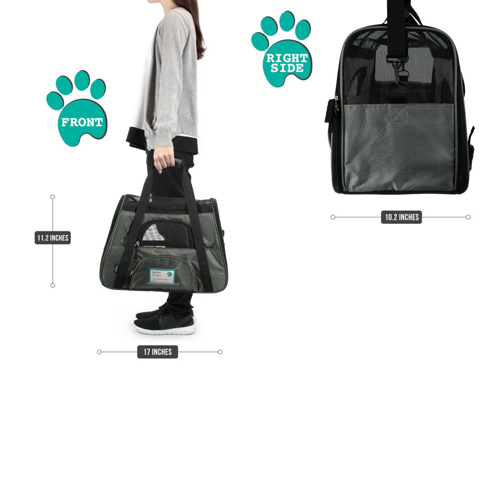 Petami Airline Approved Pet Carrier For Cat, Soft Sided Dog Carrier For Small Dogs, Cat Travel Supplies Accessories Indoor Cats,