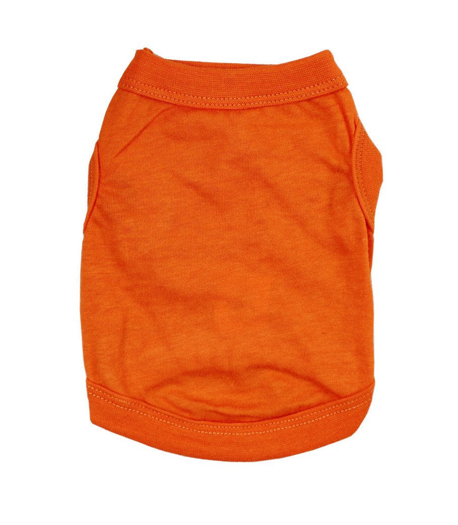 Dog & Puppy Clothing - Dog & Puppy Shirts, Vests & Tees - Summer Beach Wear (XXL, Pure Orange)