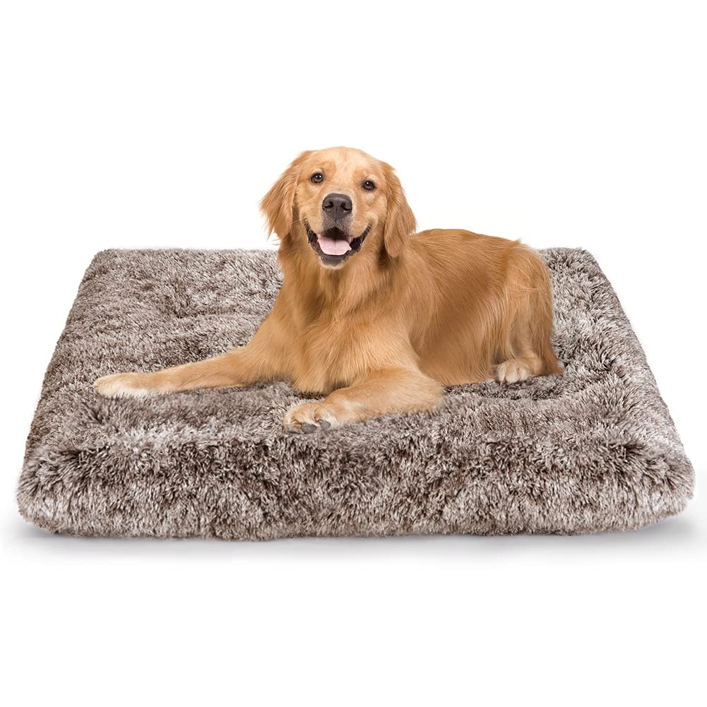 Uligota Dog Crate Pad For Large Dogs, 36 Inch, Deluxe Plush Anti-Slip Pet Bed, Fully Kennel Pad