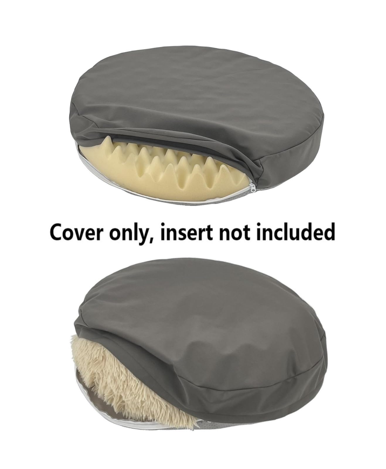 Waterproof Canvas Round Dog Bed Cover Replaement Washable 36 Inch