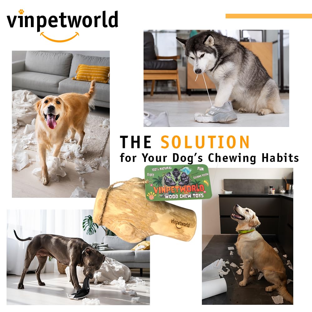 Vinpetworld Dog Chew Toy - Boost Your Dog'S Chewing Joy With This Safe, Natural Stick From Real Coffee Wood, Perfect For Your Jo
