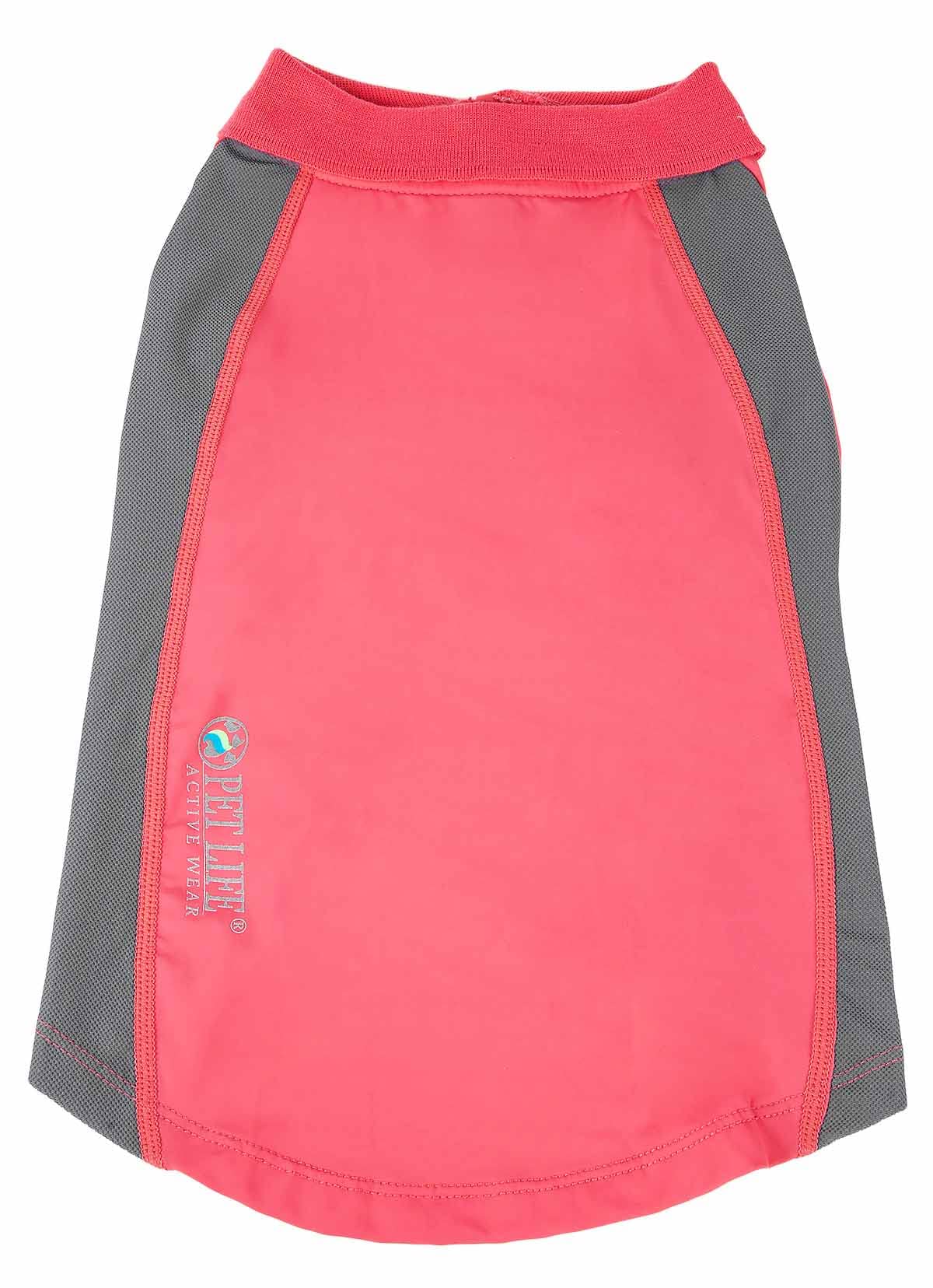 Pet Life ® Active 'Barko Pawlo' Stretchy Fitness and Yoga Dog T-Shirt - Dog Polo Featuring 4-Way Relax-Stretch and Quick Dry Technology - Performance and Reflective Pet T-Shirt Dog Clothes Small