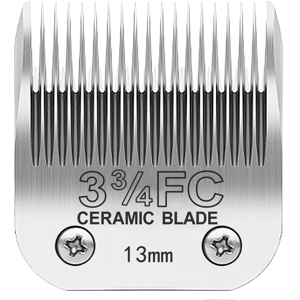 Trah 3-3/4Fc Blade Dog Grooming Clipper Replacement Blades Compatible With Andis Dog Clippers,Most A5, Wahl Km Series Clippers,D