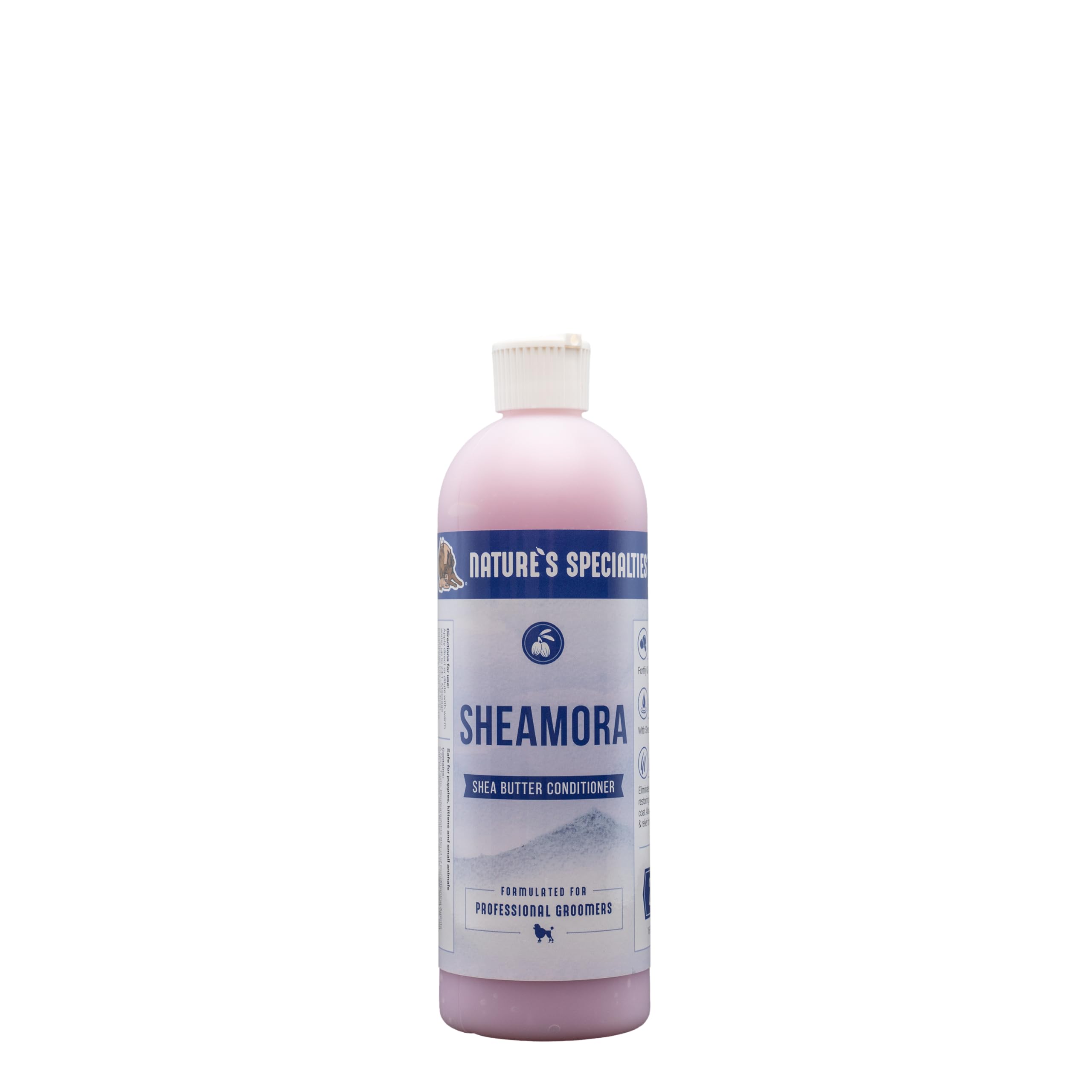 Nature's Specialties Sheamora Shea Butter & Argan Oil Conditioner for Dogs Cats, Secure Biodegradeable, 16oz