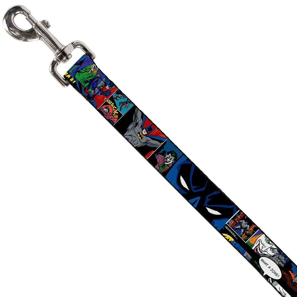 Buckle-Down Dog Leash Batman Joker Comic Strip 6 Feet Long 1.0 Inch Wide, Multicolor, Dl-6Ft-Wbm005