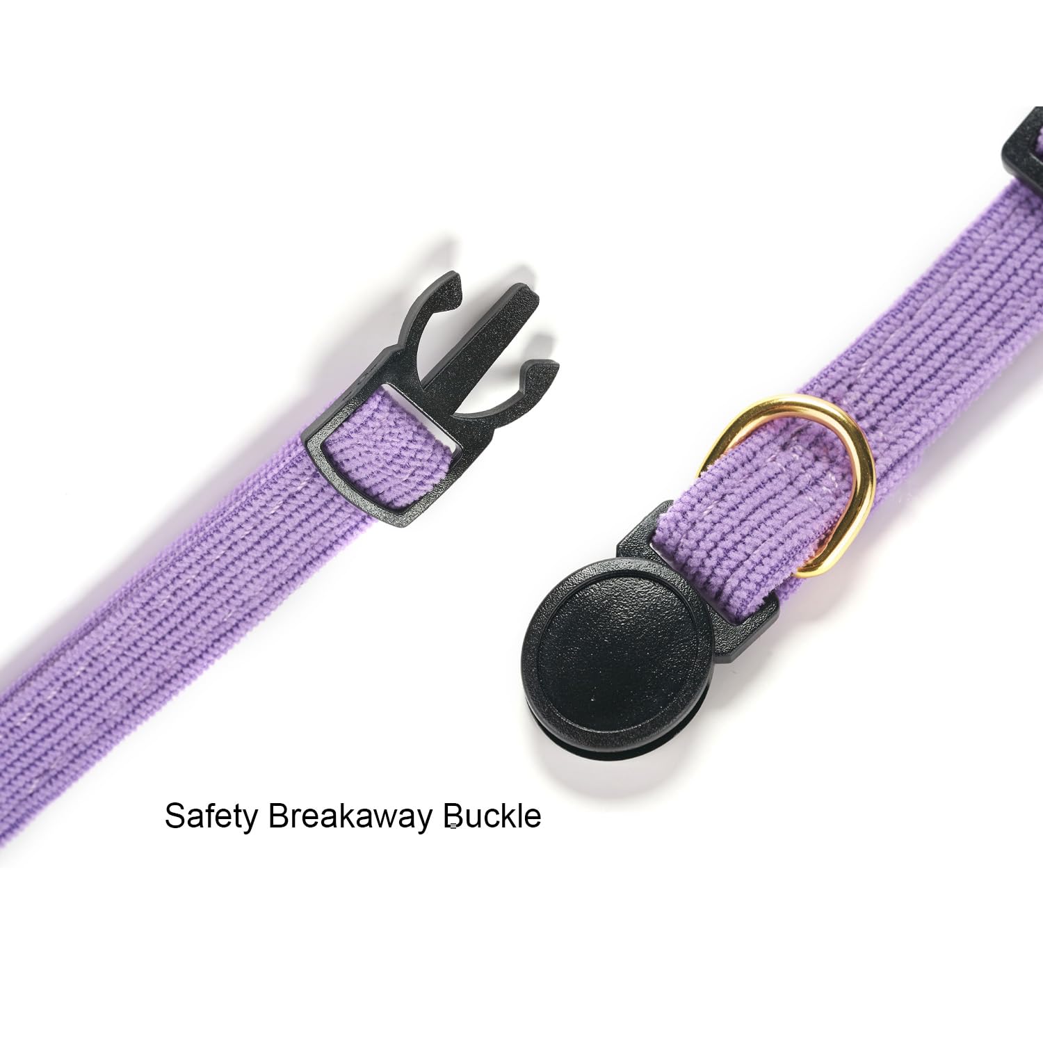 Ewinoom 2 Pack Soft Corduroy Cat Collars With Bow Tie & Bell, Adjustable Breakaway Cotton Kitty Bowtie Collar For Girl Female Ki