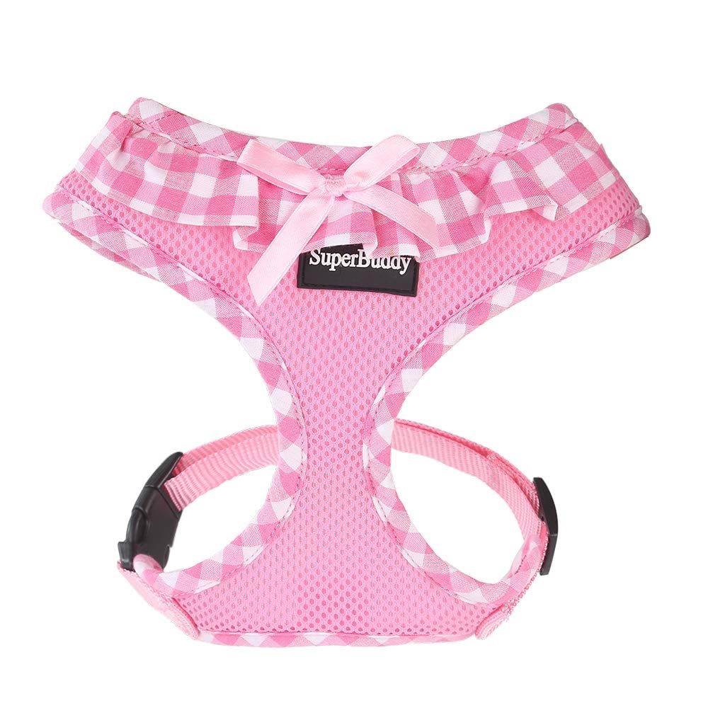 Superbuddy Upgraded No Pull & No Choke Dog Harness, Super Soft Mesh Breathable Pet Vest Harnesses, Lightweight Adjustable Vest H
