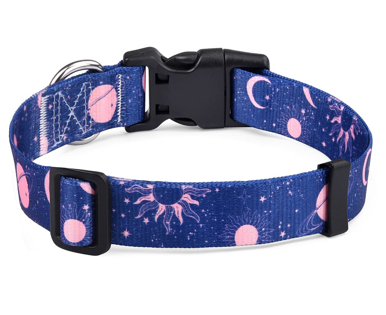 Hqyddmi Dog Collar For Small Dogs Cats, Soft Comfy Pet Collar For Small Medium Large Dogs, Universe Pattern For Boy Girl Puppy D