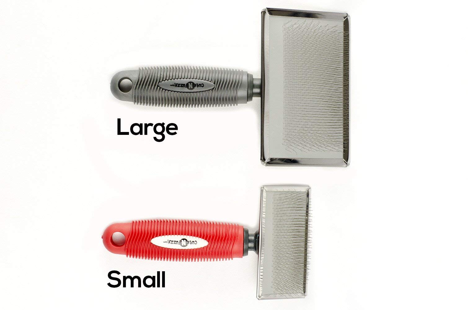 Cutenfuzzy Premium Pet Slicker Brush, Red, Large