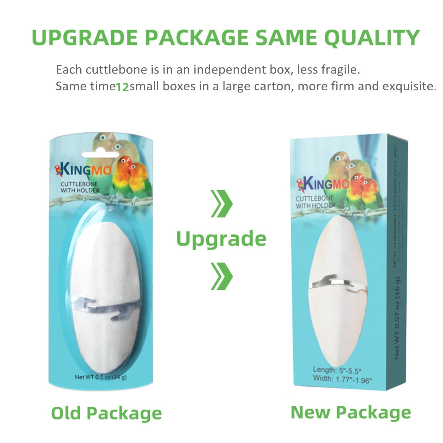 Jmxus 5-5.5 Bird Cuttlebone for Parakeets, Cuddle Bone with Metal Holder, Cuttlefish Bone for Sharp Beaks, Natural Birds Calciu