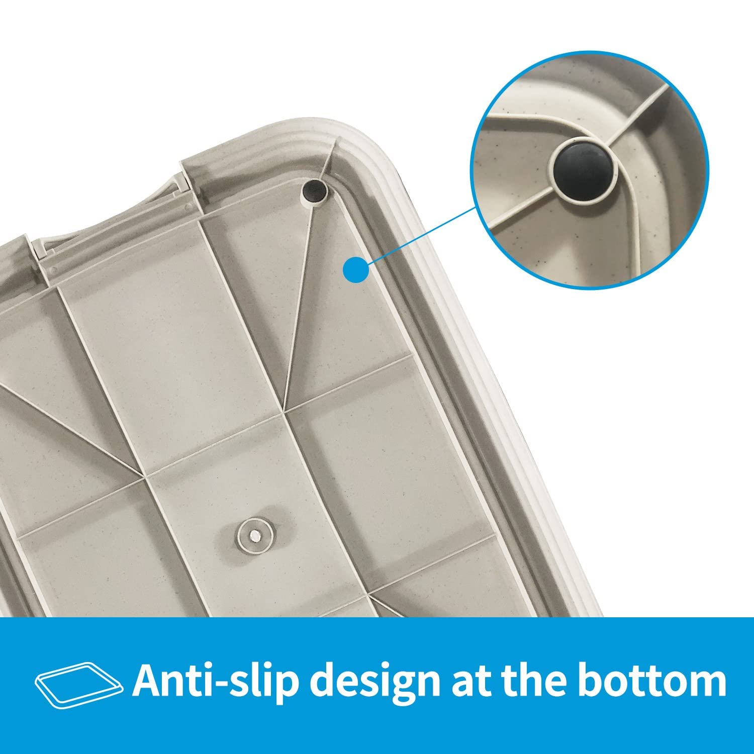 Pawise Pee Pad Holder - Puppy Training Pads - Bester Tragbarer Töpfchentrainer - Indoor Dog Potty - Puppy Essentials - Hundetraining Holder - Puppy Pad Holder - Pet Pee Holder (60 X 60 Cm) 24X24 In