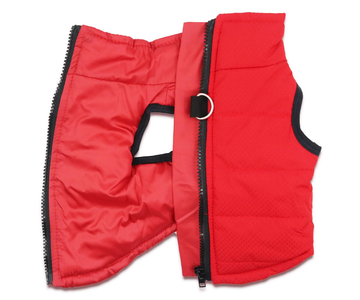 Small Dog Coats Warm Winter Dog Jacket Pet Dog Jackets Puppy Cold Weather Coat Pet Clothes For Small Dogs, Red, X-Small