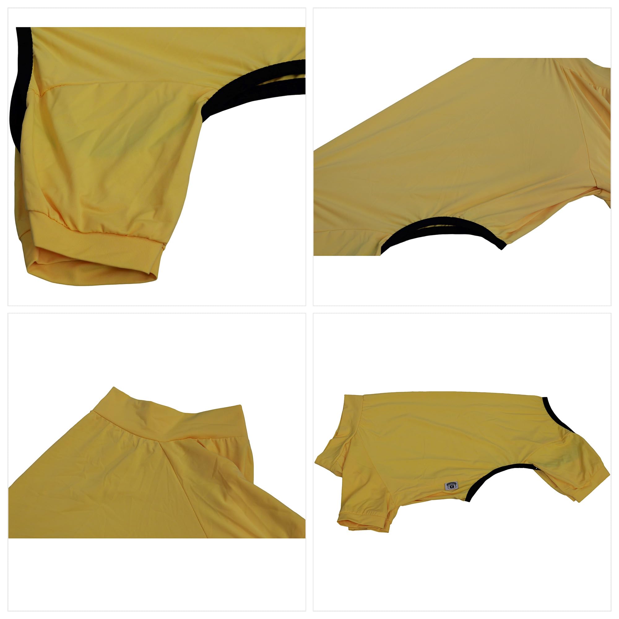 Lovelonglong Dog Jumpsuit With Uv Protection And Quick-Dry Fabric For Spring Summer Pet Pajamas Yellow M