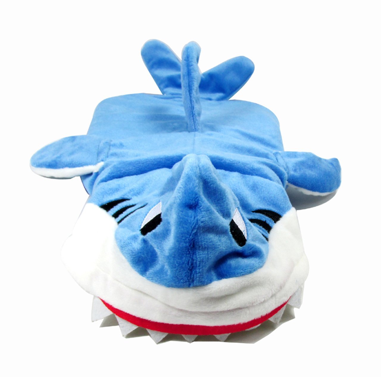 Mogoko Pet Shark Costume - Fleece Hoodie for Dogs & Cats, XXXL Size, Blue, Model MMUS2016687, Perfect for Halloween & Christmas