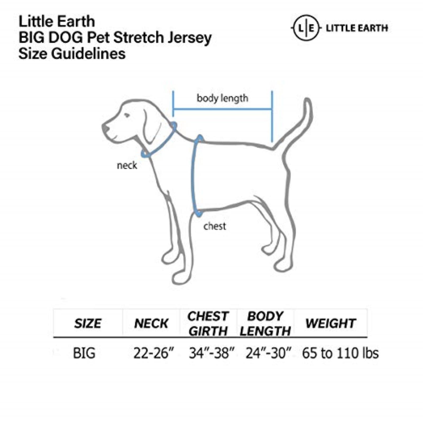 Littlearth Nfl San Francisco 49Ers Stretch Pet Jersey, Team Color, Medium