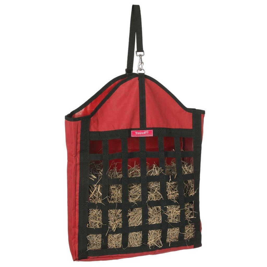 Tough 1 Nylon Hay Tote With Web Front Red