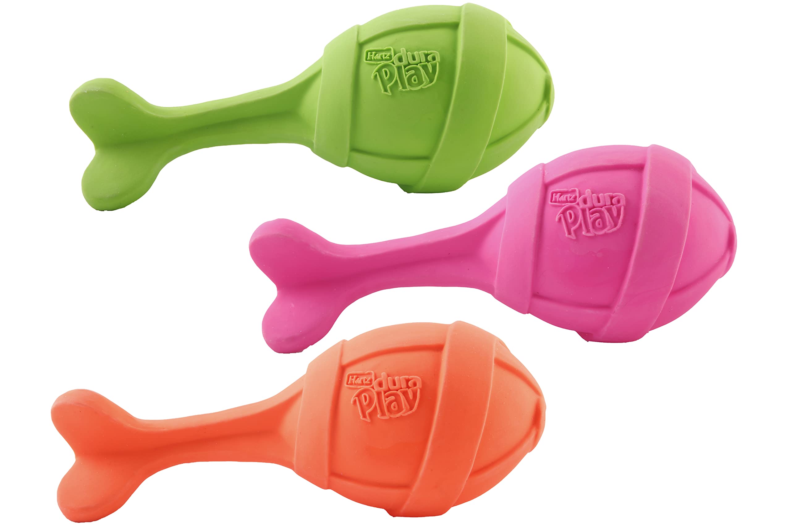 Hartz Dura Play Bacon Scented Rocket Dog Toy, Large, 1 Count (Colors Vary)