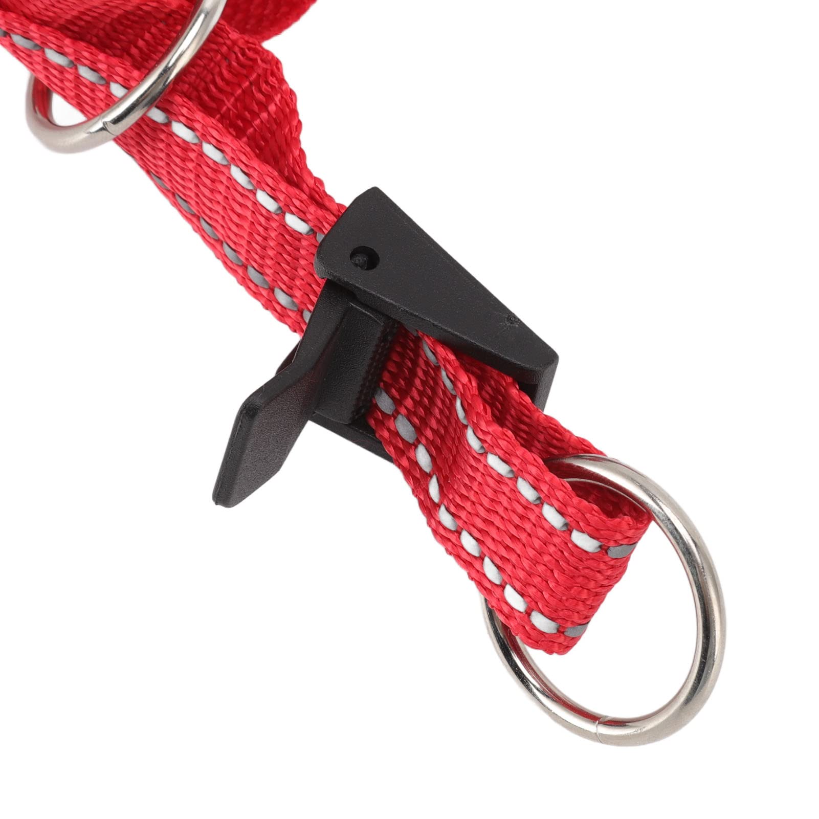 Chiciris Dog Head Halter With Safety Strap, Head Collar For Dogs, No Pull Dog Head Harness Dog Head Halter Leash With Safety Strap For Training (Red)