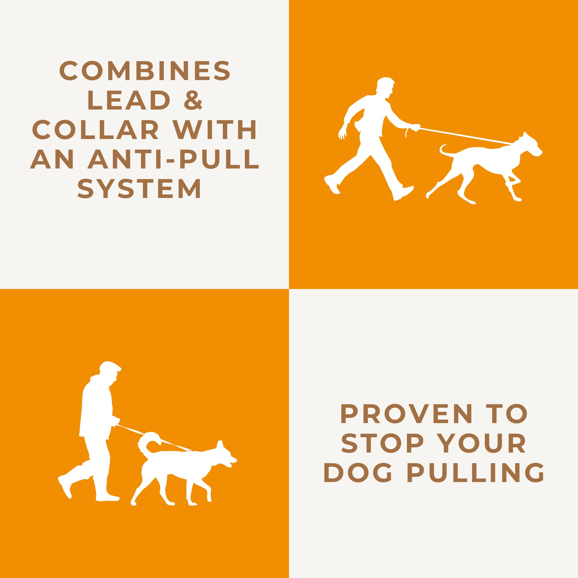 Dog & Field Figure 8 Anti-Pull Rope Leash/Halter/Head Collar/Harness - (Olive Green) Soft Cotton Rope - One Size Fits All - Fitting Instructions Included - Comfortable, Kind, No More Pulling!