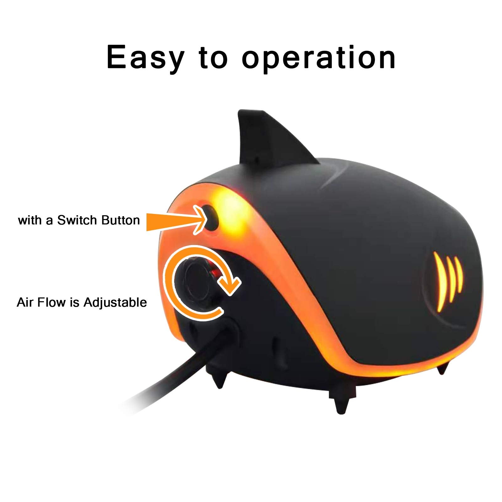 Hitop 110Gph Powerful Aquarium Air Pump: Qiuet 2-Outlets Aquarium Aerator, Adjustable Fish Tank Air Pump With Accessories, For 20-200 Gallon Tank