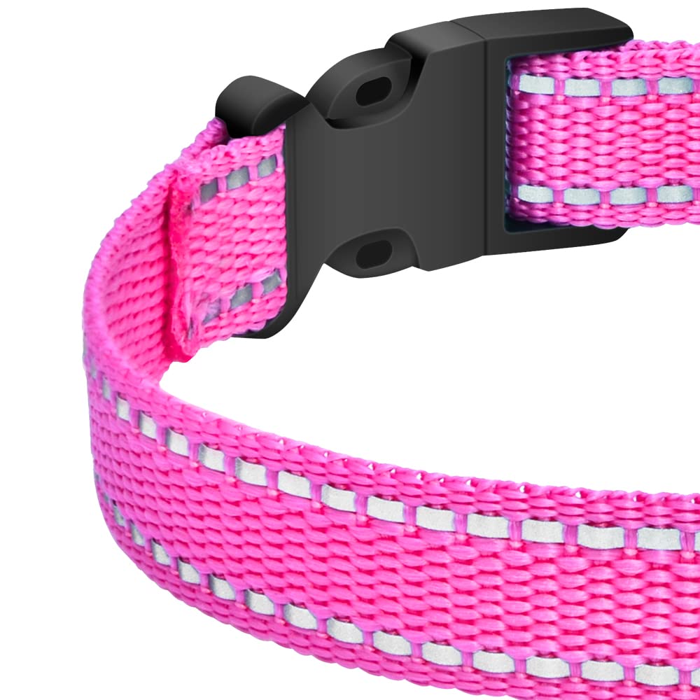 Petjoy Shock Collar Replacement Collar Strap, Reflective Dog Collars Strong, Durable & Adjustable Dog Collar- 2 Piece Set Collar