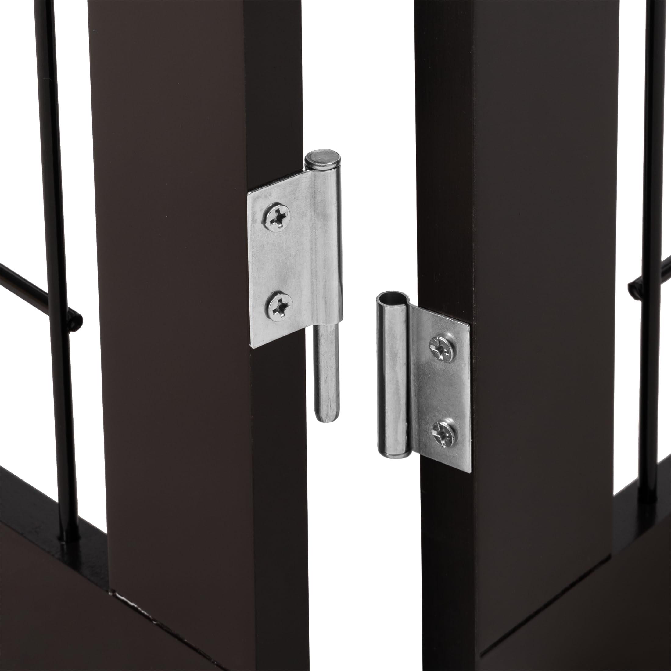 PAWLAND Dog Gate Indoor with Walk Through Door, Foldable Free Standing Pet Gate for Doorways, Stairs, The Houes, Pet Puppy Safet