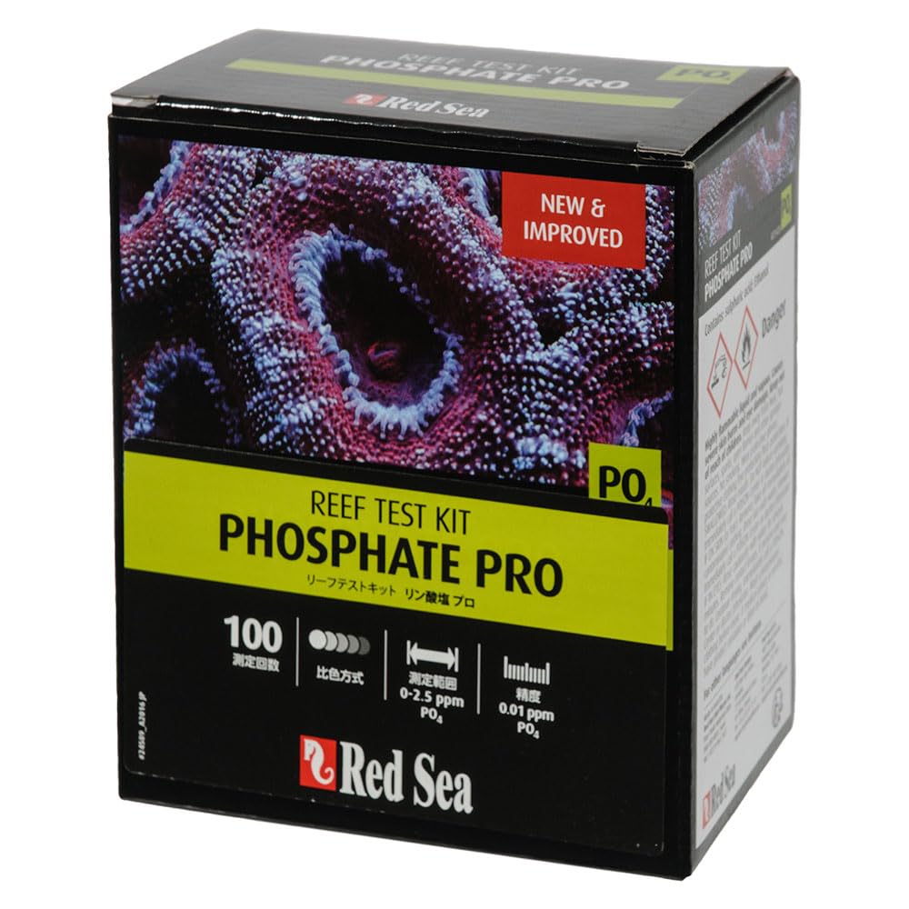 Red Sea Fish Pharm Are21425 Saltwater Phosphate Pro Test Kit For Aquarium, 100 Tests