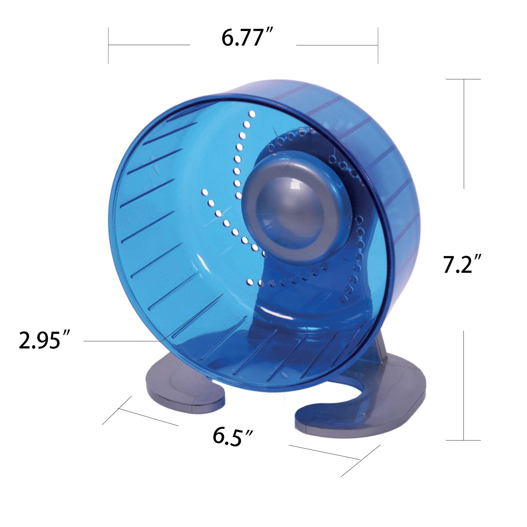 Petest Hamster Exercise Wheel, Silent Spinner Hamster Running Wheels, Diameter 6.7 Inch, Blue