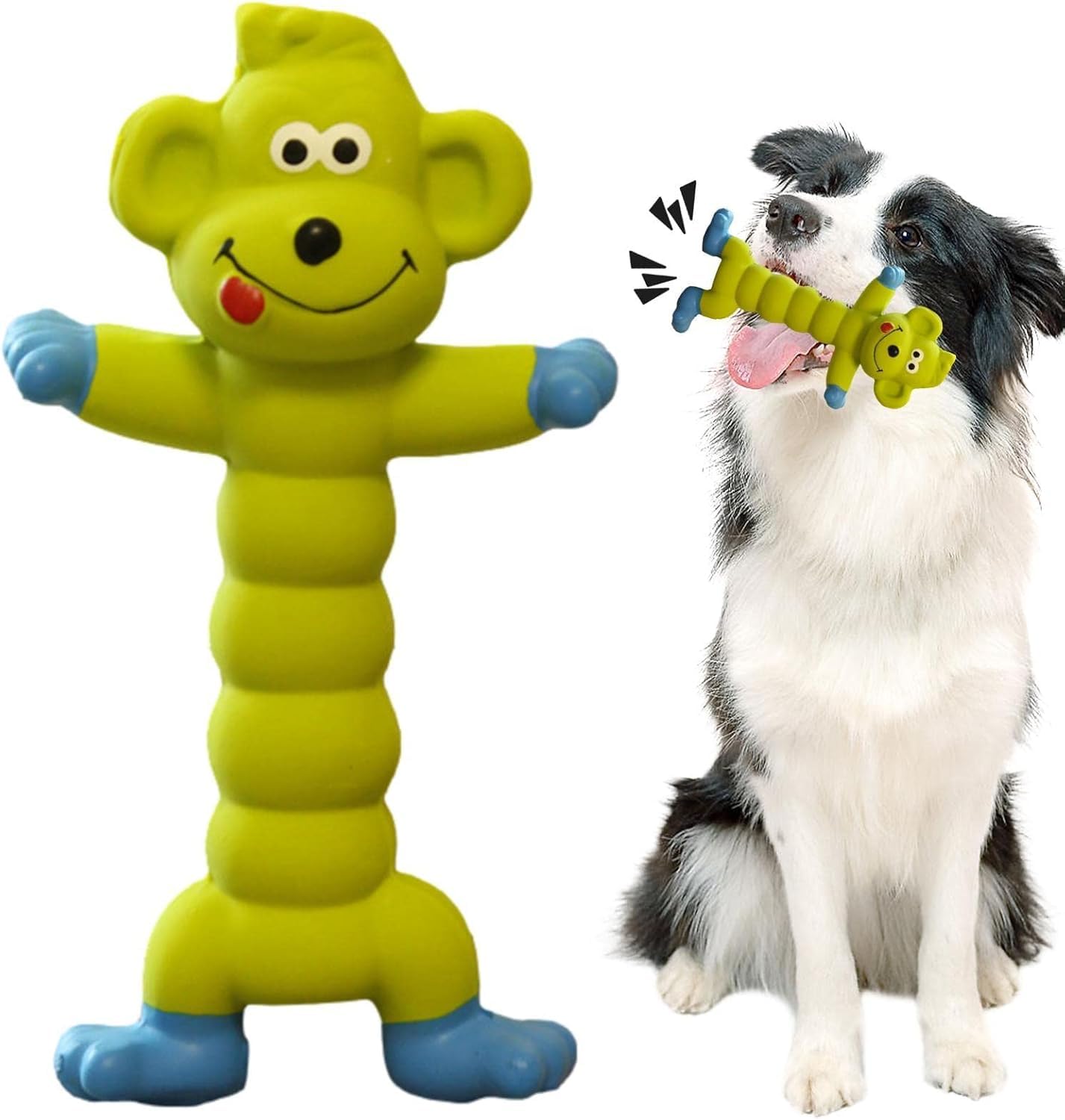 Rvpaws Interactive Latex Squeaky Chew Dog Toy  Small To Medium Dogs & Puppies | Durable Rubber, NonToxic Animal Design Playing