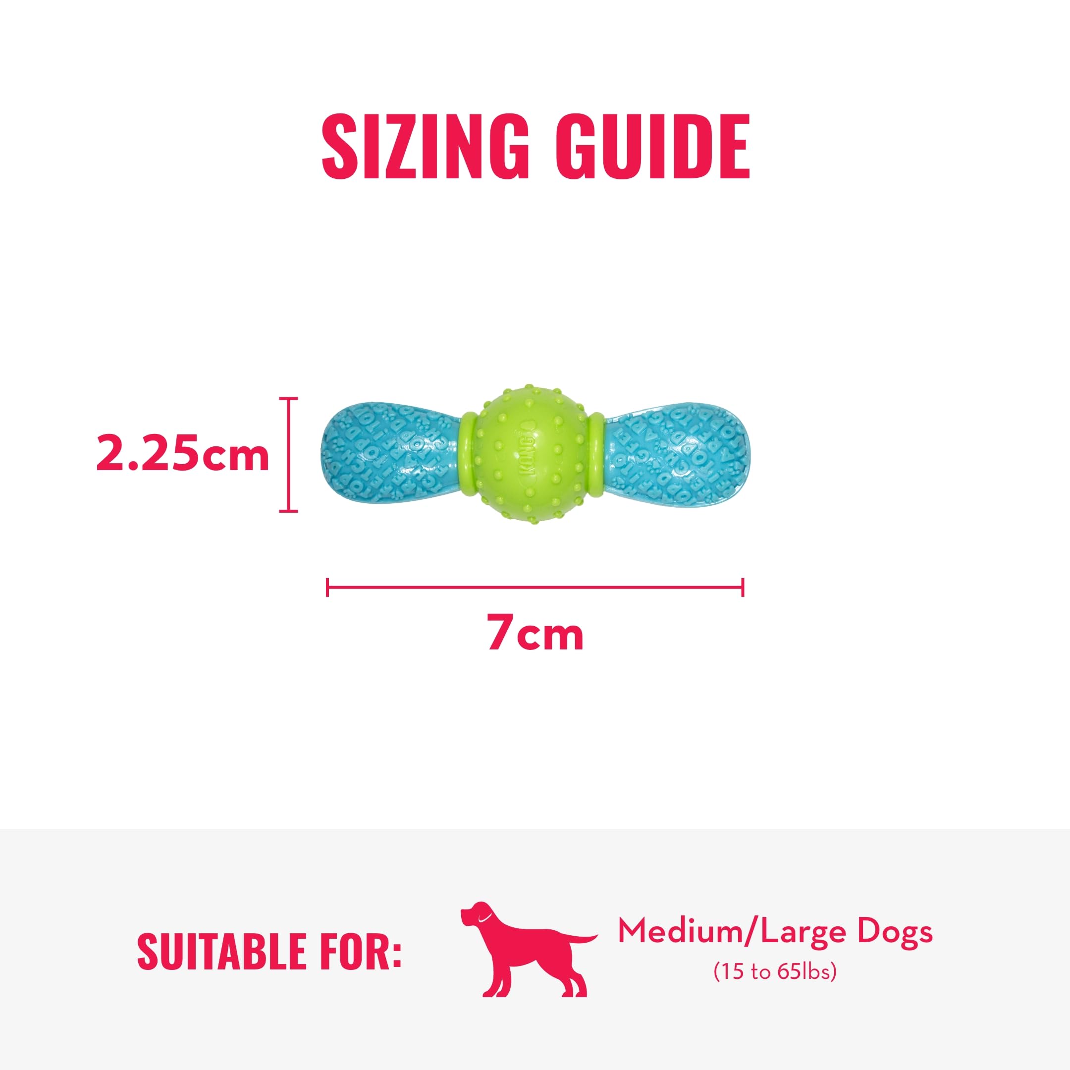 Kong Corestrength Bow Tie Bone - Dog Dental Chew Toy - Durable, Multi-Layered Dog Toy For Enrichment Play & Dental Care - With Textured Body For Teeth Cleaning - For Medium/Large Dogs