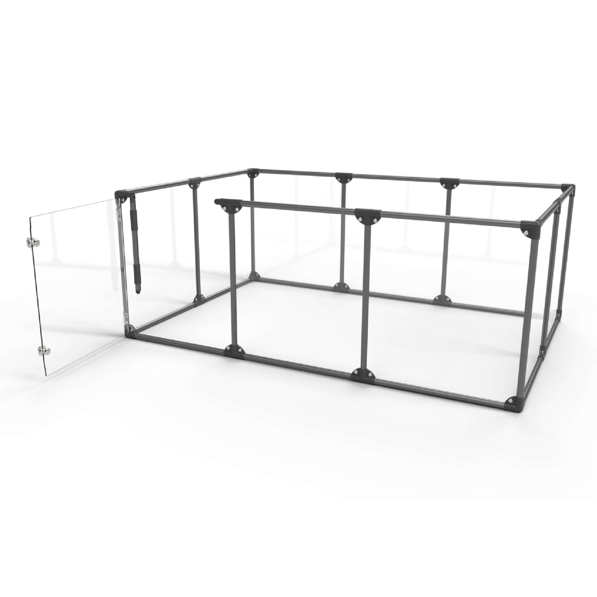 Clearly Loved Pets 27' Tall Large Lucidium Pet Pen, White