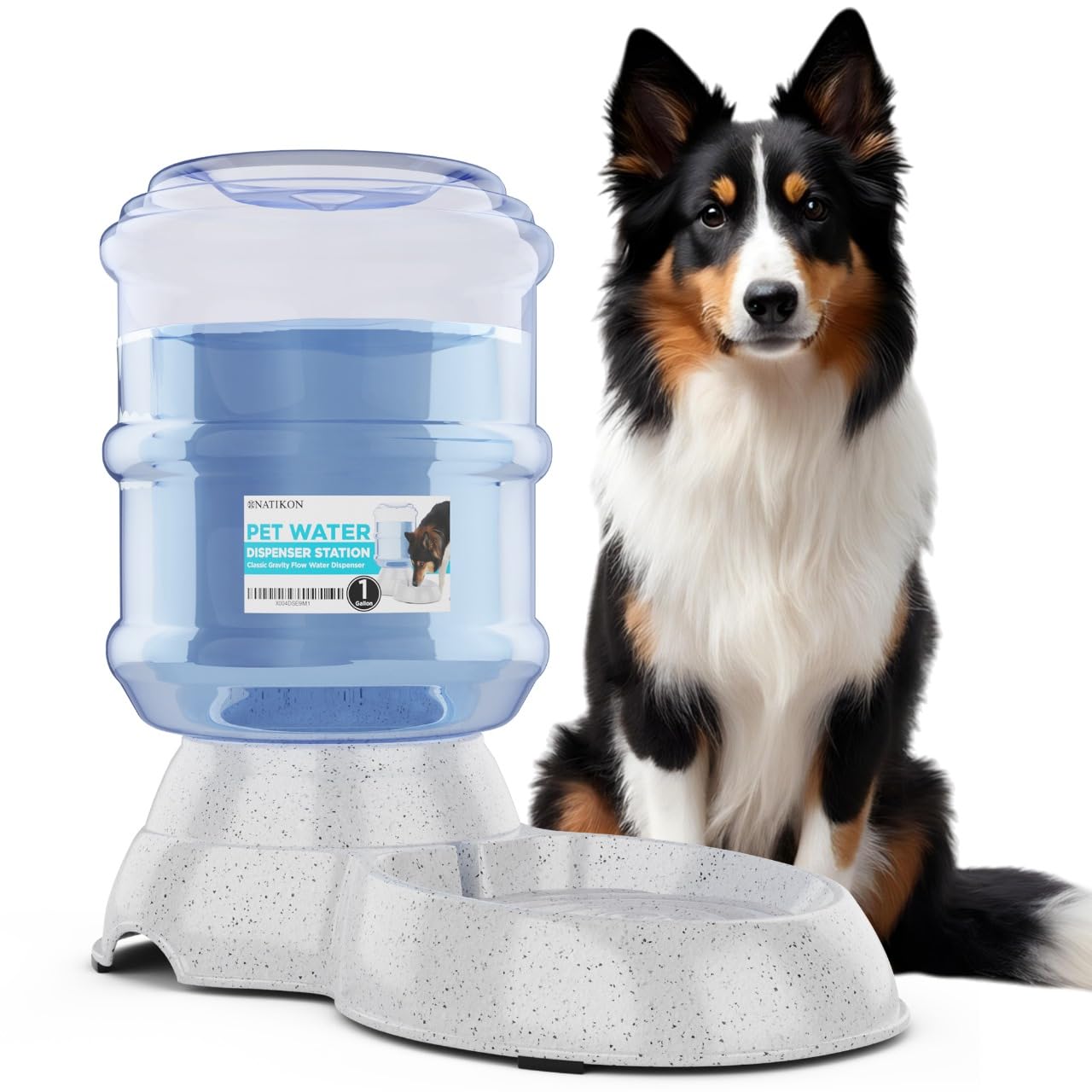 Automatic Pet Waterer Dispenser With Bpa-Free Design - 1 Gallon Capacity, Convenient Waterer Solution Ideal For Dogs And Cats Sm
