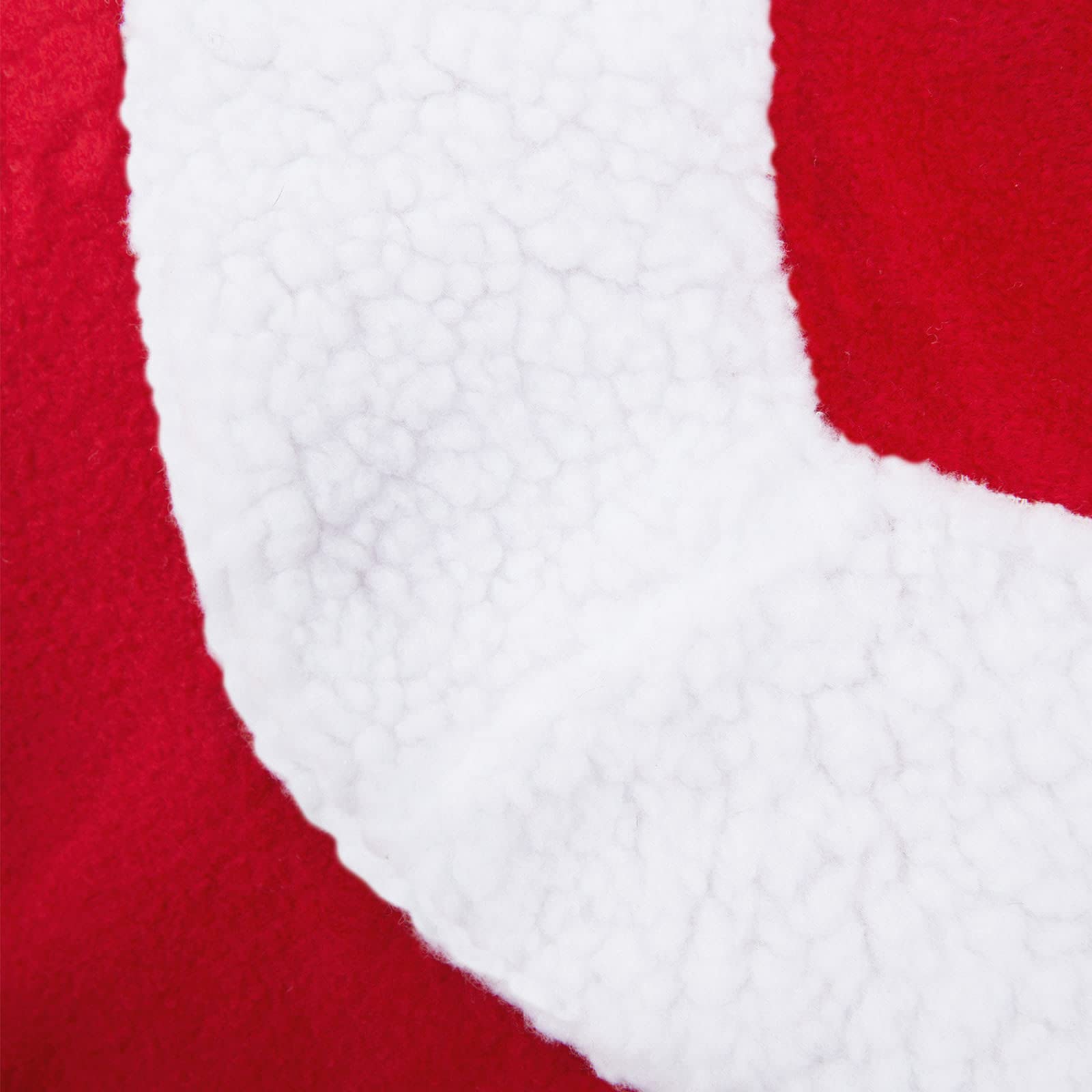 Horze Santa Christmas Fleece Horse Cooler Blanket With Faux Fur - Red - 72 In