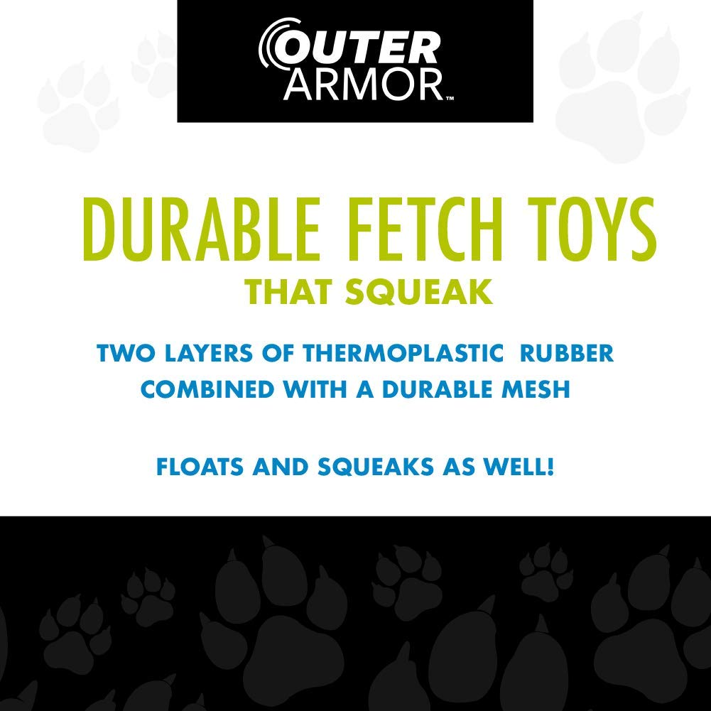 Hero Fetch Ring Dog Toy - Blue, Floats & Squeaks, Durable Outdoor Play for Dogs