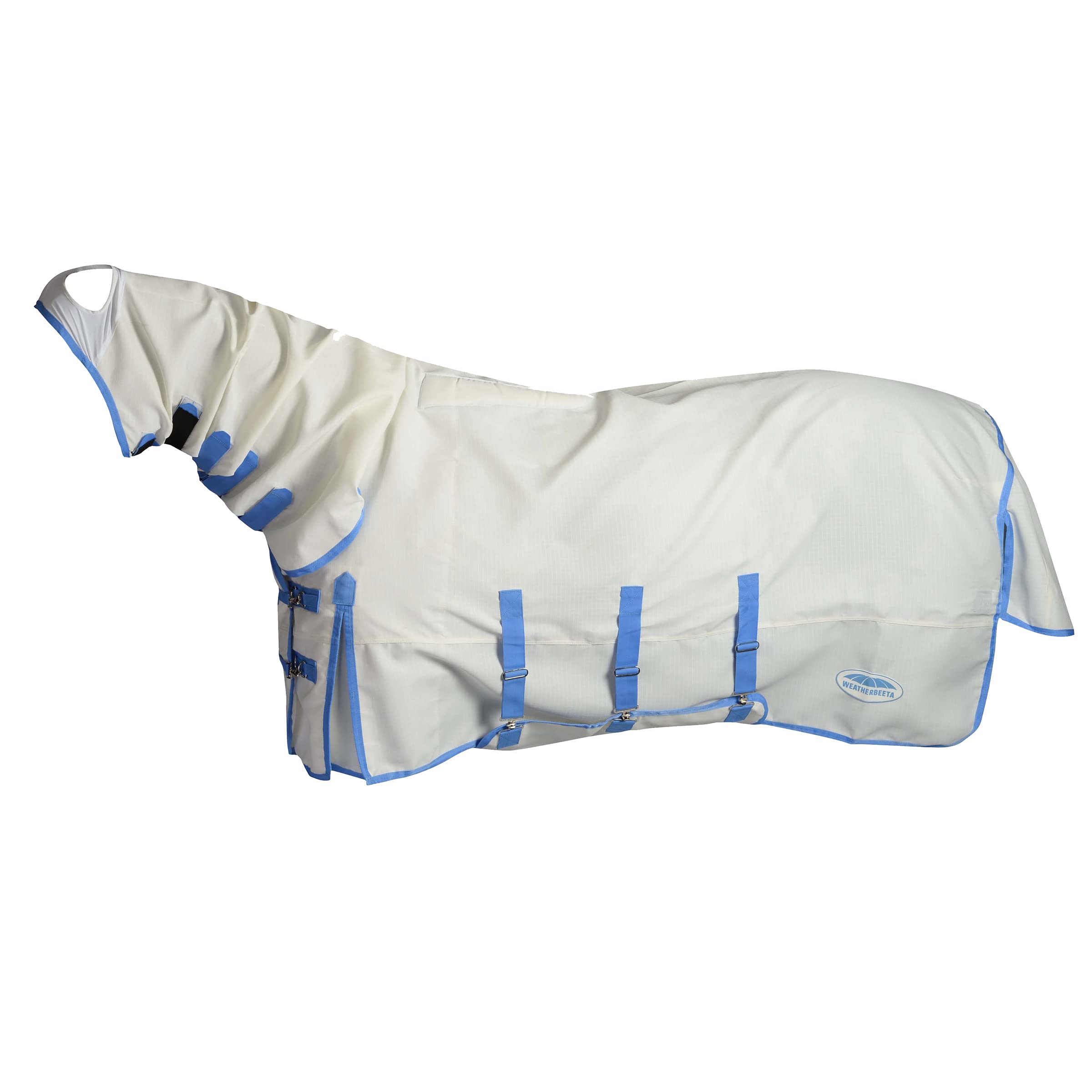 WeatherBeeta Sweet Itch Shield Combo Neck, White/Blue, 81