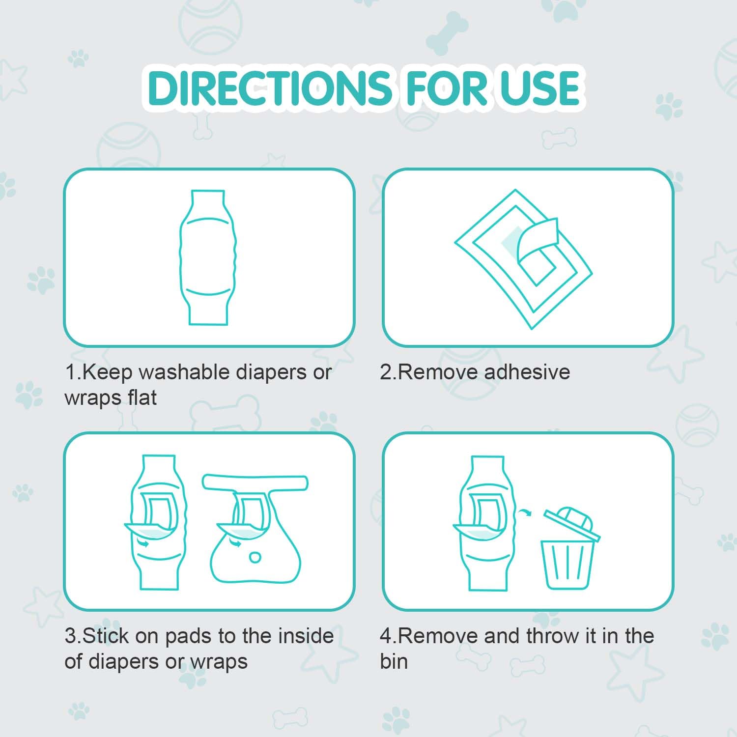 COCOYO Booster Pads, Medium Size with Side Lead Proof, 100 Count