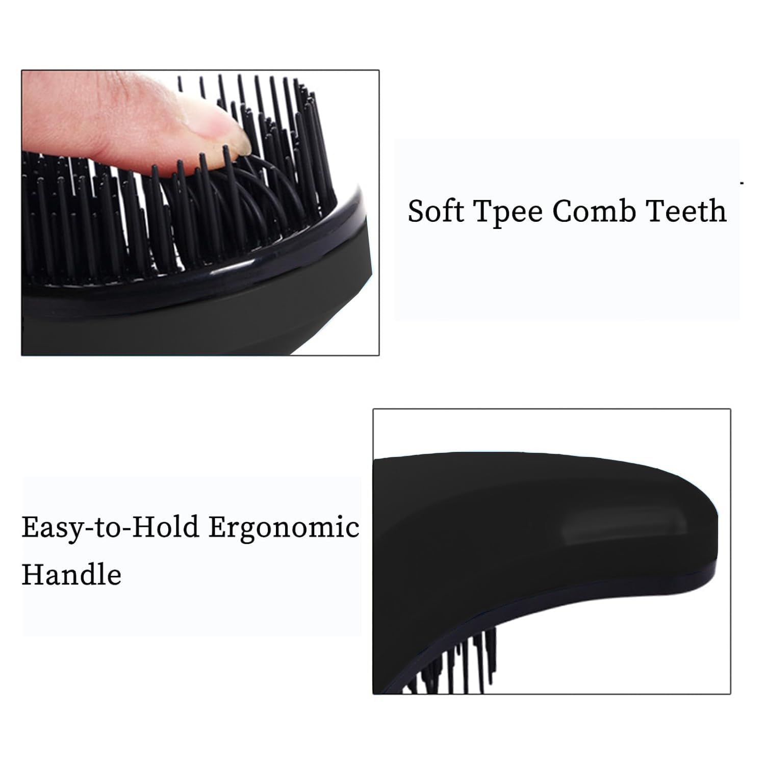 MAEELOU Small Dog Brush- Grooming Tool for Teddy, Yorkies, Maltese, Shih Tzu, Chihuahua - Puppy Hair Brush (Black)